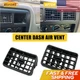 2PCS Front Vent Air Center Dash Grille AC Trim 1996-2002 Black For Toyota Tacoma