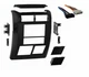 Double Din Dash Kit &Wire Harness For Select 1997 98 99 00 01 2002 Jeep Wrangler