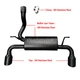 For 2018-2022 Jeep Wrangler JL Black Dual Exit Axle Cat-back Exhaust Kit 3.6L