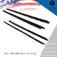 For Chevy Corvette 1990-1996 4pcs Rubber Window Sweep Weatherstrip Felt Seal Kit
