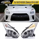 For 2009-2022 Nissan R35 GTR GT-R Full LED Front Headlights Assembly New Style