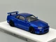 Nissan Skyline NISMO R34 GT-R Z-Tune Bayside Blue MotorHelix 1/64 scale display