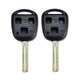 2Pcs 42mm Short Blade Key Shell Case Fob For Lexus ES300 GX470 RX350 RX300