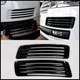 For Land Rover Range Rover L405 Black Front Bumper Grille Air Vent Trim Cover 2p