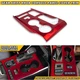 Matte Red ABS Car Gear Shift Media Overlay Trim For Toyota Highlander 2020-up