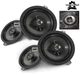 For Jeep Wrangler JK JKU 2007-2018 for Mopar Kicker Speaker 6.5" 77KICK10 4-Pack