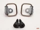 2011 Mini Cooper S Countryman R60 R61 Trunk Tie Down Ring Set 2pc 51477129196