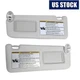 1 Pair Driver & Passenger Side Sun Visor Sunvisor For Toyota RAV4 2013-2018 Gray