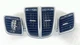 10-16 PORSCHE PANAMERA FRONT LEFT AND RIGHT DASH AIR VENT GRILL TRIM SET OEM