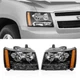Headlights Headlamps Assembly Pair for 2007-2014 Chevy Suburban Tahoe Avalanche