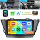4+64GB Car Stereo Radio CarPlay Head Unit Android15 For Toyota Prius V 2011-2017