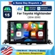 Android 15 For Toyota Highlander 14-19 Radio 128GB 8Core Car Stereo GPS CarPlay