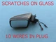 10 11 12 13 LAND ROVER LR4 LEFT DRIVER SIDE VIEW DOOR MIRROR CAMERA BROWN USED L