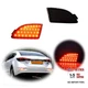 Led Rear Bumper Reflector Brake Tail Light for 2013-up Mazda 3 Smoked Lens