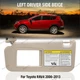 For Toyota RAV4 2006-2013 Beige Left Driver Sun Visor with Light 74320-42501-A1