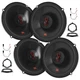 JBL Stage 3627F Speakers + Adapter & Harness Kit for 2000-2006 Nissan Sentra