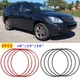 4PCS Alloy Wheel Rim Protector Hub Rim Cover Rings For Lexus RX350 RX300 RX330