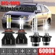 For Toyota Sienna 2004-2010 LED HID Headlight High Low Bulbs Combo Kit 9005+D2S