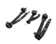 11 BMW X5 E70 REAR 2ND ROW LEFT/CENTER/RIGHT SEATBELT RETRACTOR SET/3 (BLACK)