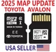 TOYOTA AVALON GPS UPDATE 2025 NAVIGATION MICRO SD CARD OEM 86271 0E077 USA/CA