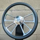 14" Billet 4 Spoke Steering Wheel w/ Carbon Fiber Wrap and Licensed Chevy Horn