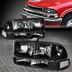 FOR 98-04 CHEVY S10 PICKUP BLAZER BLACK/CLEAR CORNER HEADLIGHT BUMPER HEAD LAMP