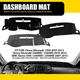 Dash Mat Pad Protect Fit 2007-13 Chevy Silverado 1500/GMC Sierra 1500 Gray Black