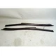 BMW E70 E71 X5 X6 Front Center Console Wood Trim Strip Pair Dark Bamboo 07-14 OE