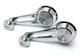 Show-Grade Chrome Window Crank Handles For Classic 1959-66 GM Cars / Type J