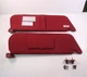 1987-1996 Ford F150 F250 F350 Bronco RED CLOTH Sun Visors Sunvisor Pair