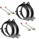 6.5 in Front/Rear Speaker replacement install Adapters for Toyota/ Scion
