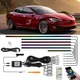 For Tesla 3 Y S X 10 in 1 Car Interior LED Ambient Neon Light Atmosphere Lights