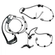 3x ABS Speed Sensor Wiring Harness Front L+R +Rear For Toyota Tundra Sequoia US