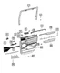 Genuine Mopar Rear Door Trim Armrest Left 6UB511X7AB