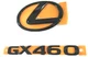 FITS BLACK EMBLEM GX460 LEXUS REAR PEARL 2010 2011 12 13 2014 15 16 17 18 19 20