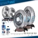 10pc Front Rear Drilled Brake Rotors and Brake Pads Kit for 2016 - 2021 Mazda 6
