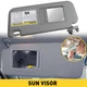 Sun Visor LEFT Driver GRAY for 2006 2007 2008 2009 2010 2011 2012 Toyota RAV4