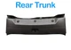 09-15 Jaguar XFR XF X250 Trunk Sill Luggage Scuff Plate Cover 8X2354406A64AD OEM