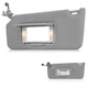 Left Driver Side Sun Visor for 2008-2012 Honda Accord with Light-Gray