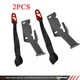2pcs Black Strap For Ford Super Duty Series Rear Seat Quick Latch Release Kit