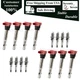 8pcs Ignition Coil Kit Compatible With S5 S5 Audi V8 4.2L