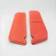 1987-1996 Ford F150 F250 F350 Bronco Sun Visors Pair Set Red w/ Mirror