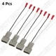 4Pcs Car Speaker Connector Harness Adapter For Ford F-150 Mustang Probe 72-5512