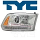 TYC Right Headlight Assembly for 2016-2018 Ram 2500 Electrical Lighting Body mf