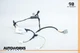 04-07 Jaguar XJ8 XJR X350 Rear Left Driver Side Door Wire Wiring Harness OEM