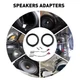 6.5"IN Car Front Door Speaker Adapter Plates & Harness For HONDA Civic 2012-2019
