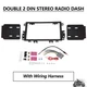 Double DIN Radio Stereo Dash Kit w/ Wire Harness For Chevy GMC Pontiac Suzuki