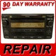 REPAIR SERVICE ONLY TOYOTA SCION AM FM Radio Stereo 6 Disc Changer CD Player OEM
