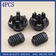 4PCS  Fit BMW Bonnet Hood Slam Adjuster Repair Part 51767183752