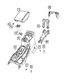 Genuine Mopar 2018-2026 Jeep Wrangler Gladiator Armrest Lid Latch 68470797AA